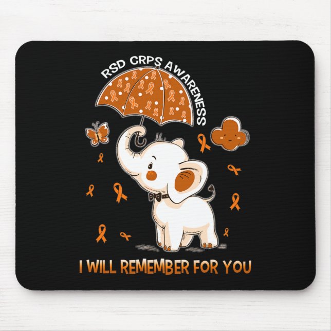Rsd Crps Awareness Elephant 1  Mouse Mat (Front)