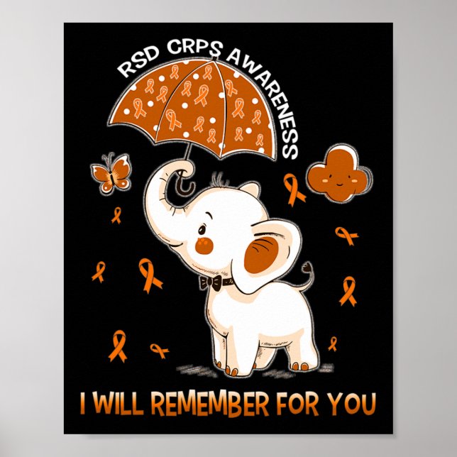 Rsd Crps Awareness Elephant 1  Poster (Front)