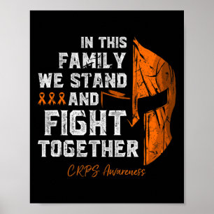 RSD-CRPS Awareness Family Support Spartan Warrior  Poster