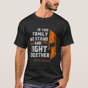Rsd-crps Awareness Family Support Spartan Warrior  T-Shirt