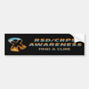 RSD/CRPS AWARENESS fire & ice Bumper Sticker