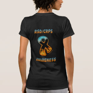 RSD/CRPS AWARENESS fire & ice ribbon T-Shirt