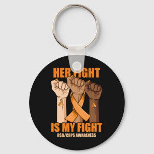 Rsd Crps Awareness Her Fight Is My Fight Hand Key Ring