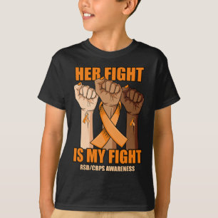 RSD CRPS Awareness Her Fight Is My Fight Hand T-Shirt
