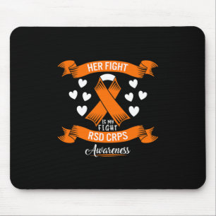 Rsd Crps Awareness Her Fight Orange Ribbon Complex Mouse Mat