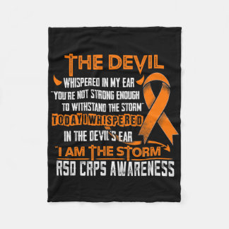 Rsd Crps Awareness I Am The Storm Devil  Fleece Blanket