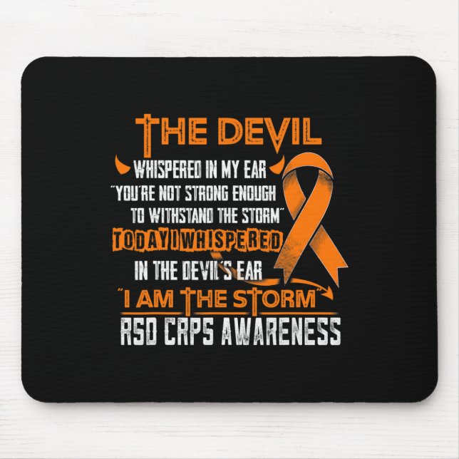 Rsd Crps Awareness I Am The Storm Devil  Mouse Mat (Front)