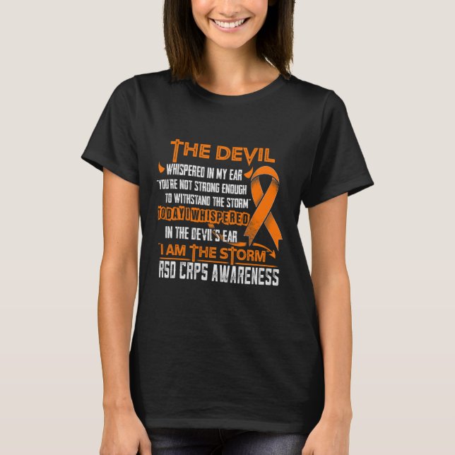 Rsd Crps Awareness I Am The Storm Devil  T-Shirt (Front)