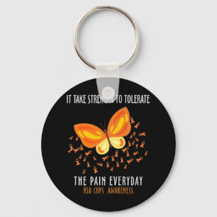 Rsd Crps Awareness Month Costume Butterfly Warrior Key Ring