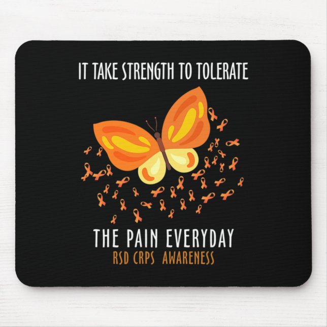 RSD CRPS Awareness Month Costume Butterfly Warrior Mouse Mat (Front)