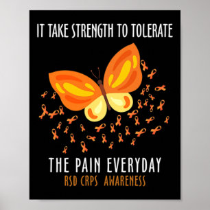 RSD CRPS Awareness Month Costume Butterfly Warrior Poster