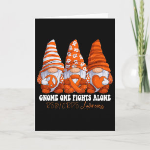 Rsd Crps Awareness Month Orange Ribbon Gnomies Sup Card