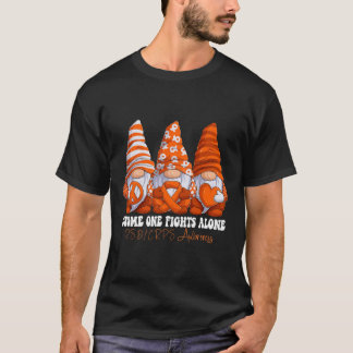 Rsd Crps Awareness Month Orange Ribbon Gnomies Sup T-Shirt