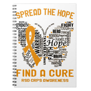RSD CRPS Awareness Month Ribbon Gifts Notebook