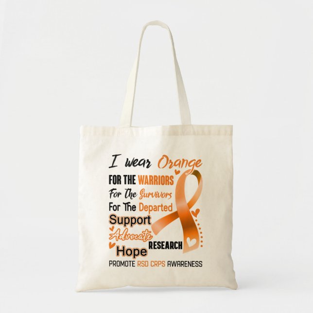 RSD CRPS Awareness Month Ribbon Gifts Tote Bag (Front)