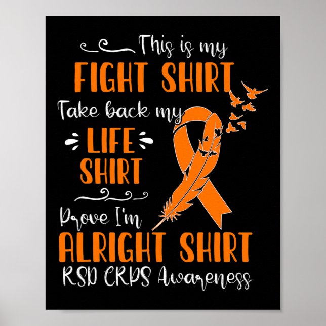 RSD CRPS Awareness My Fight  Poster (Front)