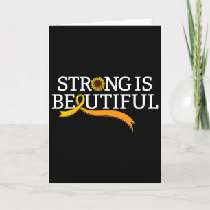 Rsd Crps Awareness Novelty Orange Ribbon Sunflower Card