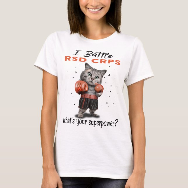 RSD CRPS Awareness Ribbon Support Gifts T-Shirt (Front)
