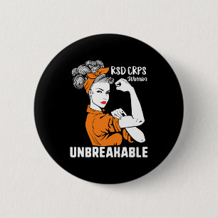 Rsd Crps Awareness Warrior Complex Regional Strong 6 Cm Round Badge