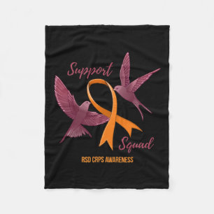 Rsd Crps Awareness Warrior Survivor Support Squad Fleece Blanket