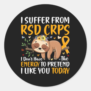 RSD CRPS Complex Regional Pain Syndrome Awareness Classic Round Sticker