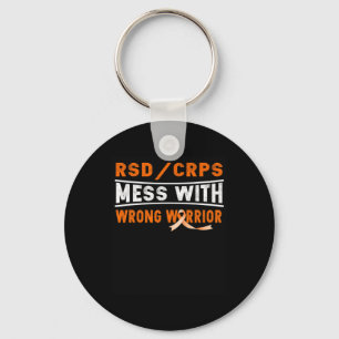 Rsd Crps Mess With The Wrong Warrior Key Ring