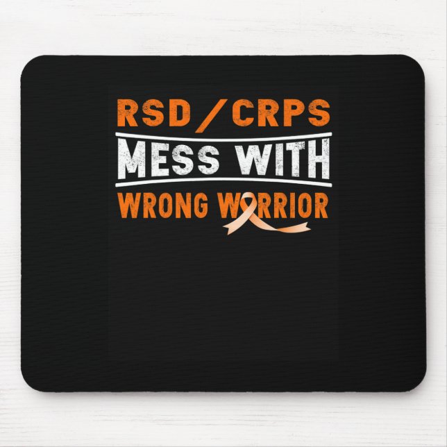Rsd Crps Mess With The Wrong Warrior  Mouse Mat (Front)