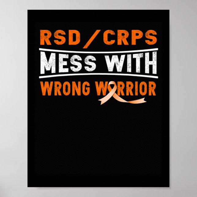 RSD CRPS MESS WITH THE WRONG WARRIOR  POSTER (Front)