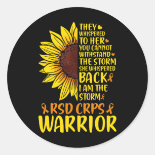 Rsd Crps Novelty Complex Regional Pain Syndrome Aw Classic Round Sticker