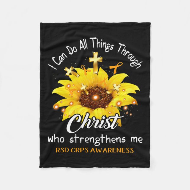 Rsd Crps Warrior I Can Do All  Fleece Blanket (Front)