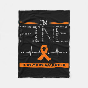 Rsd Crps Warrior I'm Fine Fleece Blanket