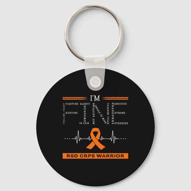 Rsd Crps Warrior I'm Fine  Key Ring (Front)