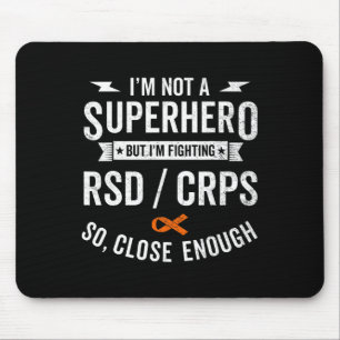 RSD CRPS Warrior Survivor Awareness Support Orange Mouse Mat