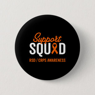 RSD CRPS Warrior Survivor Awareness Support Squad 6 Cm Round Badge
