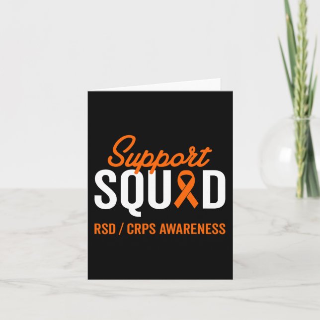 RSD CRPS Warrior Survivor Awareness Support Squad  Card (Front)