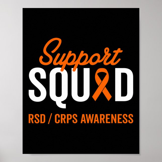 RSD CRPS Warrior Survivor Awareness Support Squad  Poster (Front)