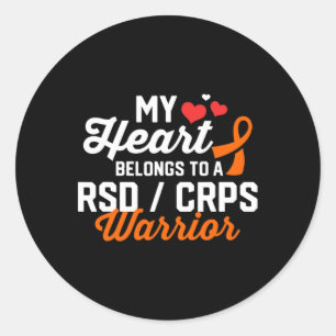 RSD CRPS Warrior Survivor Support Awareness Recove Classic Round Sticker