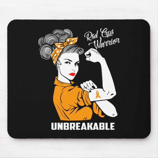 RSD CRPS Warrior Unbreakable  RSD CRPS Awareness G Mouse Mat (Front)