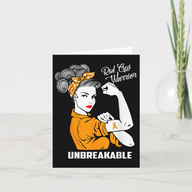 Rsd Crps Warrior Unbreakable Rsd Crps Awareness Gi Card (Front)