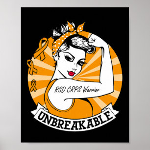 Rsd Crps Warrior Unbreakable Rsd Crps Awareness Poster
