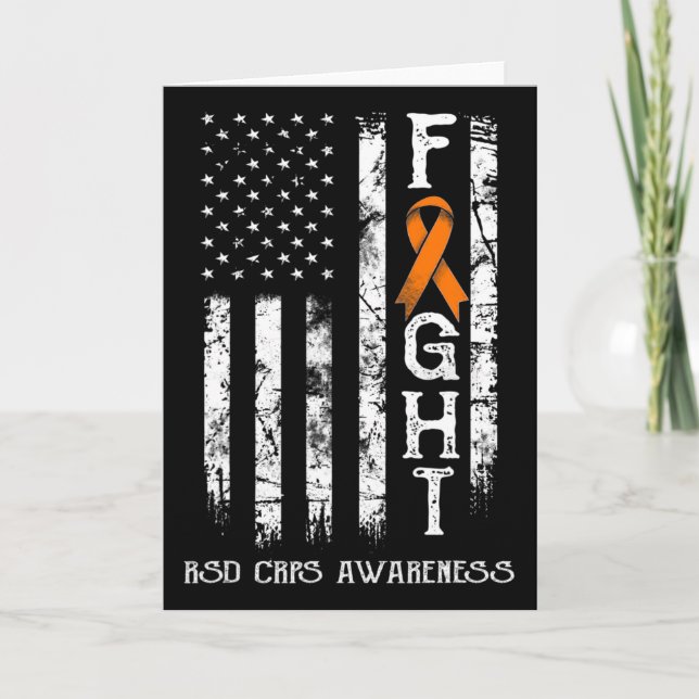Rsd Crps Warrior Us Flag  Card (Front)