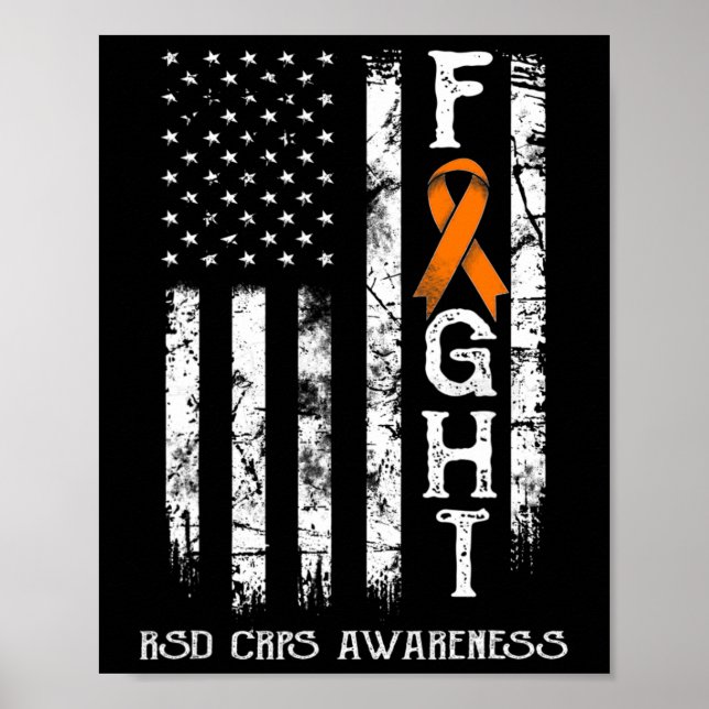 Rsd Crps Warrior Us Flag  Poster (Front)