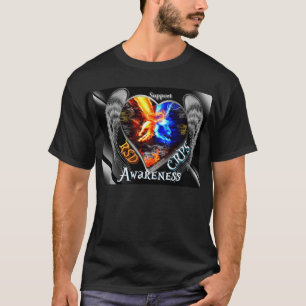 RSD CRPS Winged Flaming Hands Heart Shirt