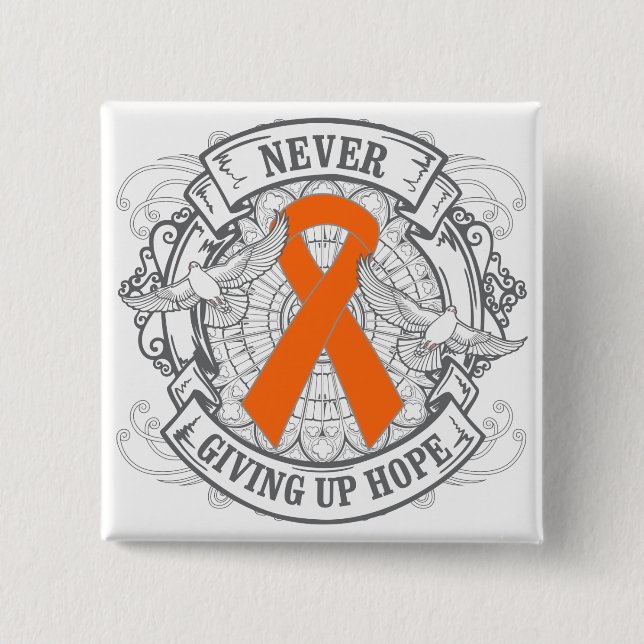 RSD Never Giving Up Hope 15 Cm Square Badge (Front)
