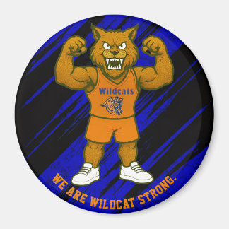 RSD WILDCATS SPORTS MAGNET BLUE AND BLACK BG,