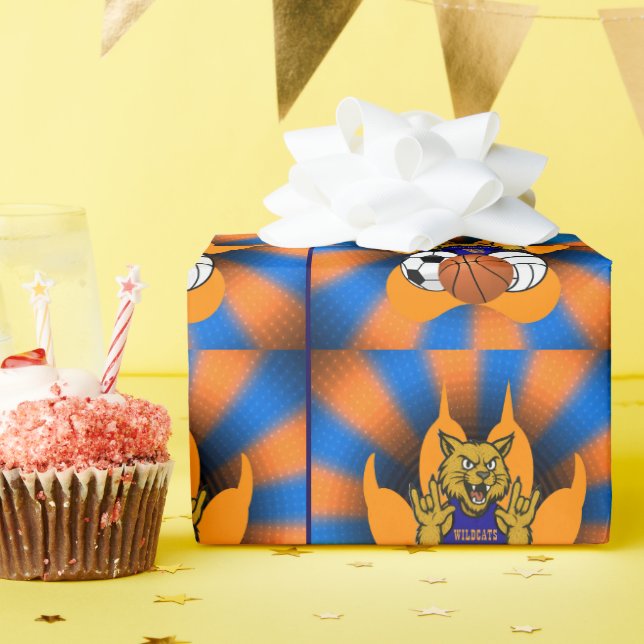 RSD WILDCATS SPORTS WRAPPING PAPER (Birthday Party)