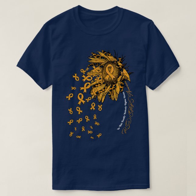 RSDCRPS Awareness Awareness sunflower nobody fight T-Shirt (Design Front)