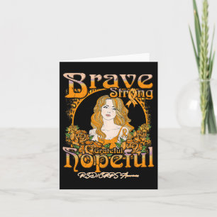 Rsdcrps Awareness Brave Strong Grateful Hopeful - Card