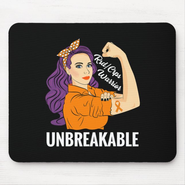 Rsdcrps Awareness Warrior Unbreakable  Mouse Mat (Front)