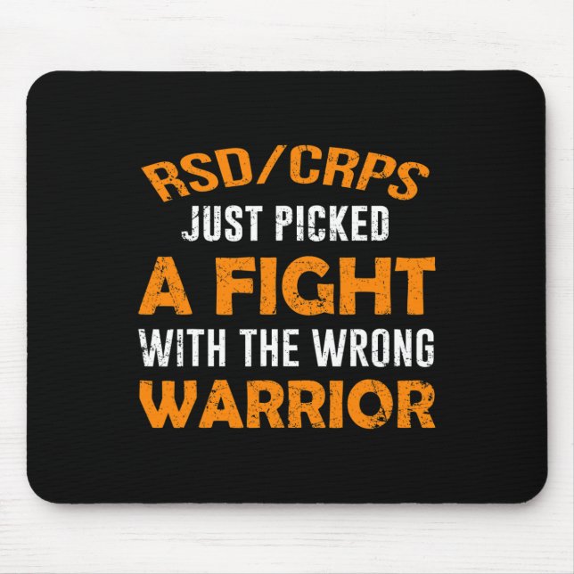 RSDCRPS JUST PICKED THE WRONG WARRIOR  MOUSE MAT (Front)
